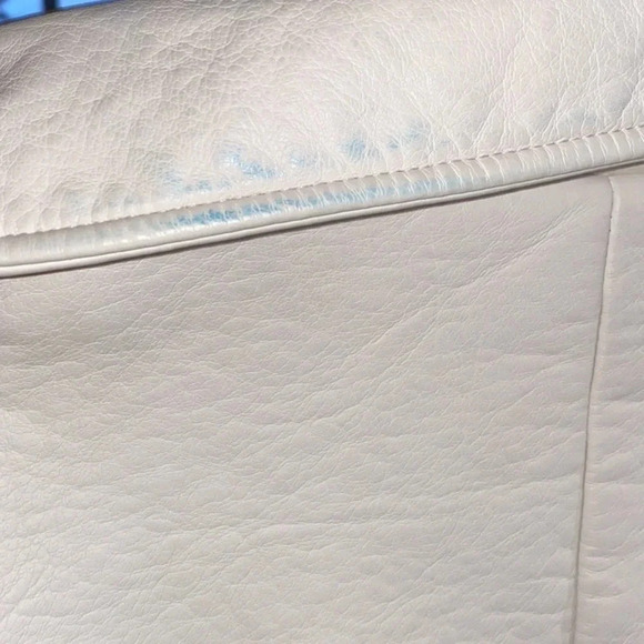 Anthropologie Silence + Noise Cream Faux Leather Jacket Size Large - Picture 12 of 13